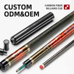 TuoYuan Source Factory Shock Absorption Stable Hit Billiard Rod Carbon Fiber Pool Cue for Hobby Daily Playing