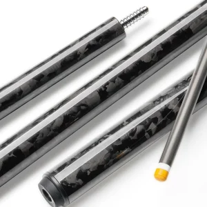 Tuoyuan Customized Carbon Fiber Pool Cue with Logo Precise Hitting Moisture Proof Carbon Fiber Pool Cue Shaft 1 2 Split Cue