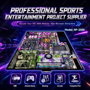 Turnkey Family Entertainment Center VR Simulator Trampoline Park Arcade Interactive Game Equipment