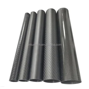 Twill Glossy Carbon Fiber Tube Telescopic Pole Shaft Pipe 3K Water Fed Pole Square Tube Connector Pultrusion Carbon Fiber Pipe