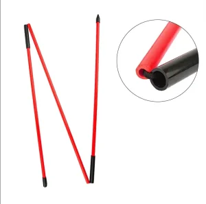 Two Piece Fiberglass Foldable Golf Putting Aid Training String Guide for Alignment and Practice Indoor Trainer Line