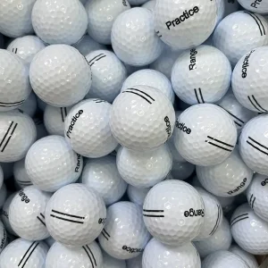 Two-Piece Reduced Flight Golf Driving Range Ball Optimized RF Golf Ball