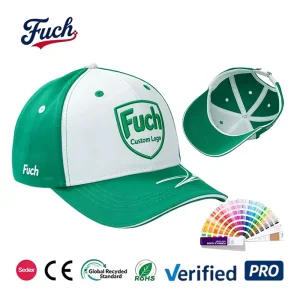 Two Tone Color Block Cotton Curved Brim 3D Embroidery Adjustable Sports Casual Headwear 6 Panel Cotton Baseball Cap