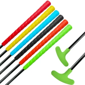 Two Way Mini Golf Clubs Ambidextrous Kids Putter Silicone Rubber Glass Fiber Customizable Size for Men Women Golf Training Aids