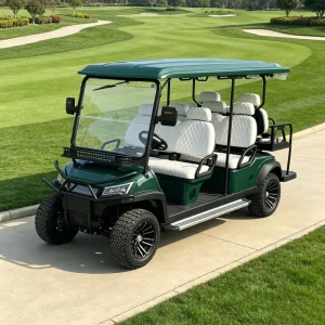 US Market Golf Cart 4 Seater 72V Lithium with Customizable Body Color Added Rear Cargo Box Extra Storage DOT Certified
