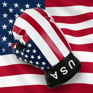USA Leather Boxing Glove Golf Driver Head Cover