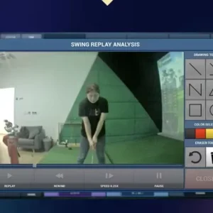 Ultra High Speed Camera Premium Simulator Golf System Outdoor Virtual Golf Training Equipment Projection Screen