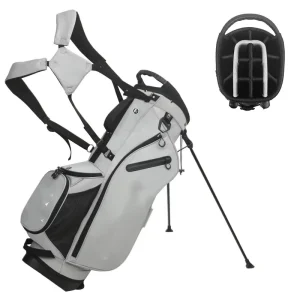 Ultra-Light 14-Compartment Waterproof Polyester Golf Bag with Stand