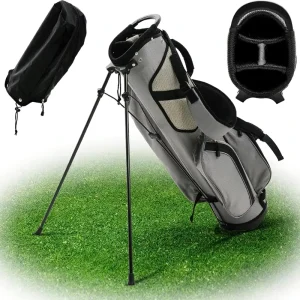 Ultra Lite 3 Lbs 4 Way Divider Portable Golf Stand Bag with Water Repellent Rain Hood