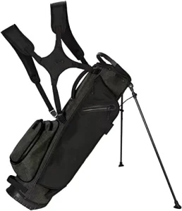 Ultralight Vintage Disc Golf Cart Bag with 3 Dividers & 3 Pockets Detachable Adjustable Strap SanYing Brand Polyester Material