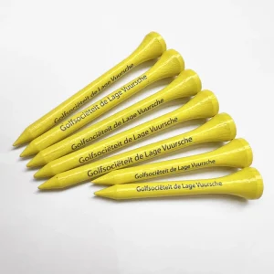 Unbreakable 54 70mm Wooden Bamboo Golf Tees Custom Logo High Quality Environmental Protection