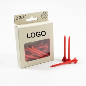 Unbreakable Custom Logo Golf Tees with Multi-Size Options for Colorful Play