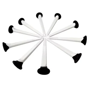 Unbreakable Wide Rubber Top Plastic Golf Tees Custom Logo Custom Packing 80mm Stable Easy Tee Up Golf Tees
