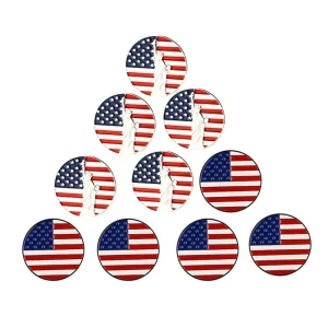 Unique Promotional Gifts Nickel Plated Engraved Customized Logo Soft Enamel Metal Golf Ball Markers Gift Sets