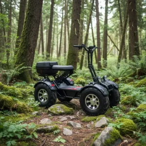 Unisex Adults 10000W Off Road Electric Scooter 60V 60Ah Foldable ATV New Condition Smart Electronic Mobility Golf Trolleys