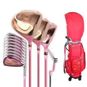 Unisex Complete Golf Equipment Set Beginner Intermediate Level Ultra Light Carbon Fiber Graphite Steel Shafts Right Handed