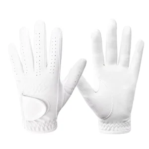 Unisex Custom Logo Plaid Golf Gloves Anti-Slip Wear-Resistant Suede Breathable Sports Gloves