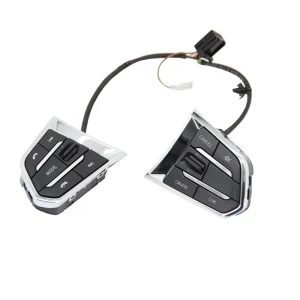 Universal Auto Steering Wheel Multi Media Cruise Control Button Assembly With Complete Wire Harness for Vehicle Interior Upgrade