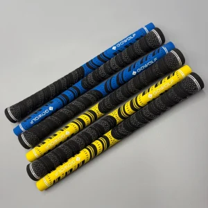 Universal Rubber Golf Iron Grip Blue black Yellow black High Traction Dual Texture Golf Club Grip