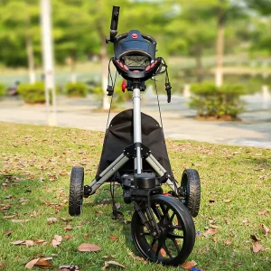 Universal Wheels Golf Cart Essential Course Supplies Foldable Aluminum Alloy Ball Cart 250W Motor 20-30km/h Golf Trolleys
