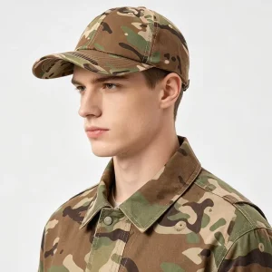 Unstructured Designer Camouflage Blank Plain 5 Panel Running Cap Trail Sports Camping Hat