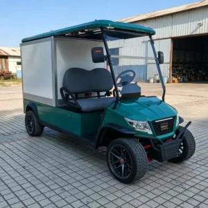 Utility Golf Cart Street Legal Electric 2 Seats Truck Cart with Enclosed Rear Box Compartment