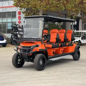 Utility and Good Quality Golf Carts 6 Seater 48 Volt Electric Golf Cart with Foldable Seat Fast Charge Long Range for Course