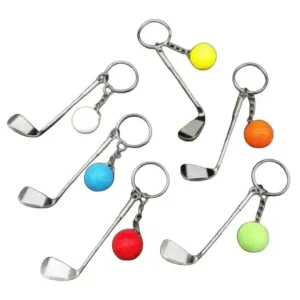 Vintage Fashion Golf Ball Zinc Alloy DIY Keychain Holder with Bottle Opener High quality Gift
