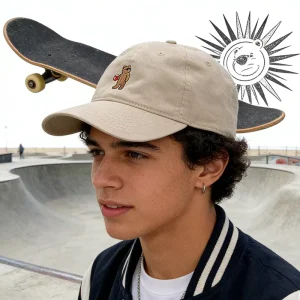 Vintage Sports Light Yellow Camel Plain Baseball Cap Embroidered Custom with Logo