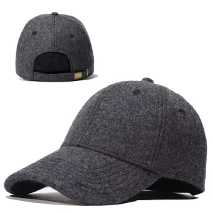 Vintage Wool Baseball Caps for Unisex Luxury Baseball Cap Blank 6 Panel Baseball Cap