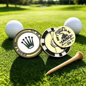 Volume Incentive Golf Poker Chip Markers Lightweight Portability Customizable Golf Poker Chip Set