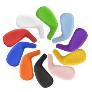 WS-1105 OEM Printed Embroidered Custom Golf Head Cover 10-Piece Set Silicone Waterproof Wear-Resistant Strap/Snap Closure