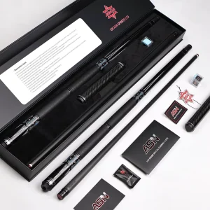 WTH-05 Advanced 9-Piece Billiard Cue Bundle Professional Stick Hard Case Extension Tooling Elite Series Luxury Gift Set