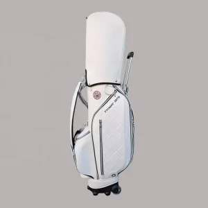 Waterproof Adults Golf Trolley Bag with Wheels PU Multifunctional Quilted Design Zipper Closure Custom Logo for Travel