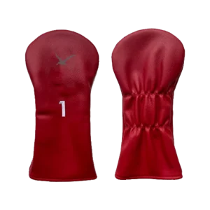 Waterproof Custom Golf Club Headcover for Driver Red Solid Color