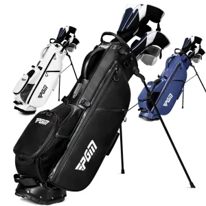 Waterproof Golf Bag with Stand, Head Cover, Magnetic Jewelry Pocket and Club Storage, QB155