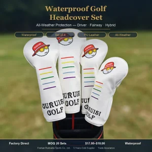 Waterproof Golf Headcover Set for Driver Fairway Hybrid Wood Cover Protector