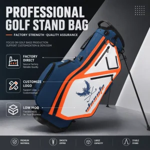 Waterproof & Lightweight Nylon Golf Club Bag Golf Factory Price Golf Bag Custom Logo Golf Stand Bags for Men & Women