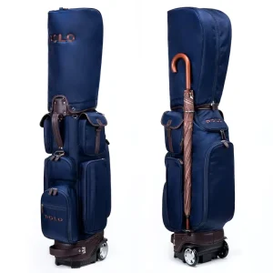 Waterproof Oxford Trolley Golf Bag with Wheels Men & Women Professional Rolling Golf Gear Case
