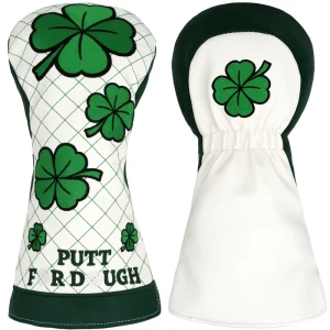 Waterproof PU Leather Golf Wood Driver Head Cover with Embroidery Custom Color Golf Accessories