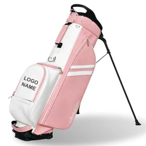 Waterproof PU Leather Ladies’ Golf Stand Bag with Multiple Pockets