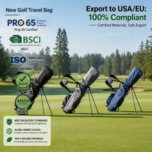 Waterproof Polyester Golf Stand Sundays Bag with Zipper Closure Lightweight for Men and Women