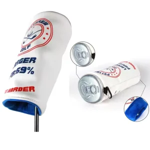 Waterproof Pu Leather Golf Headcovers Custom Print Embroidered Logo Golf Club Cover Golf 460cc Driver Headcover Barrel