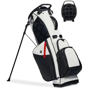 Waterproof Soft Leather Durable Eco Friendly Golf Stand Bag 14 Way Large Capacity Customizable Logo Lightweight Golf Cart Bag