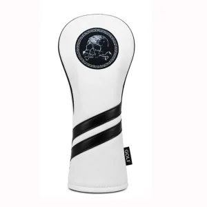 Waterproof Soft PU Leather Golf Driver Wood Head Protectors Custom Embossed Logo Print Compatible With All Hybrid Golf Gear