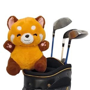Waterproof Soft Plush Animal Head Cover for Golf Wooden Pole Cartoon Pattern Portable Design Elastic Self-Fixing