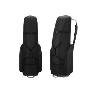 Waterproof Soft Sided Golf Travel Bag with Padded Foldable Club Wheels and Golf Gear