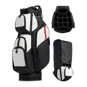 Waterproof Wear-Resistant PU Leather Golf Cart Bag