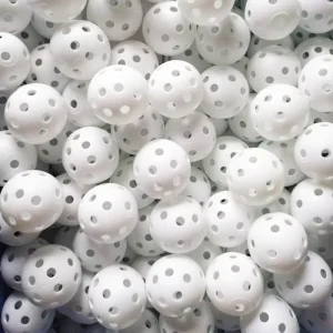 White Color PE Hard Plastic Airflow Hollow Golf Practice Training Golf Balls