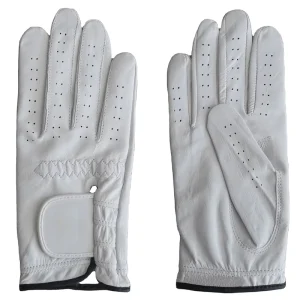 White Indonesia Cabretta Leather Golf Glove for Right Hand Only